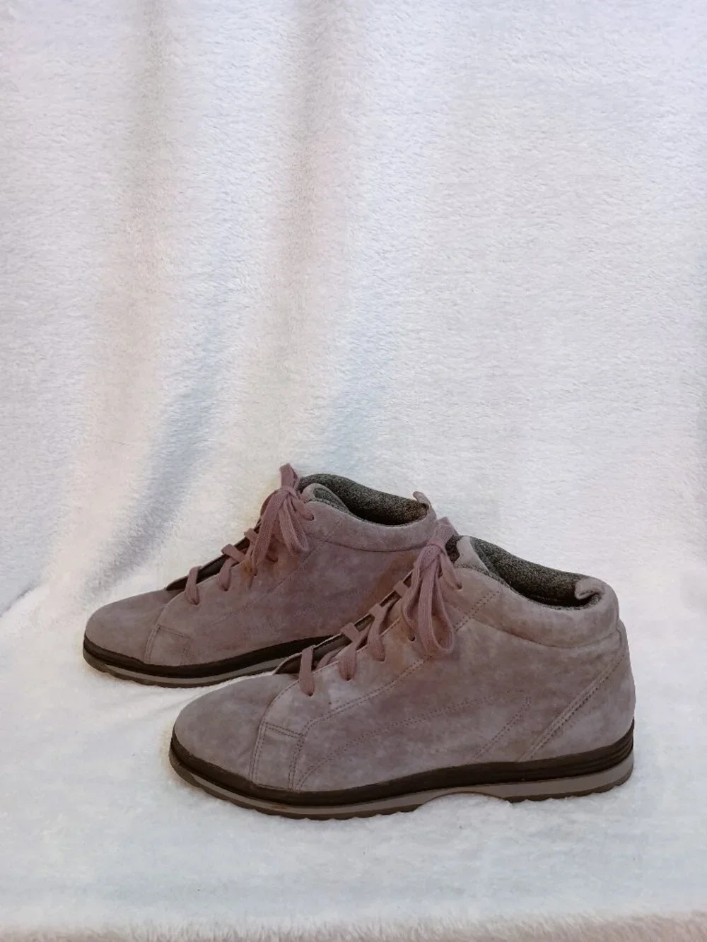 NWOB Vintage BOKS Reebok Gray Suede Ankle Sneakers Boots Women's Size 10 Grey